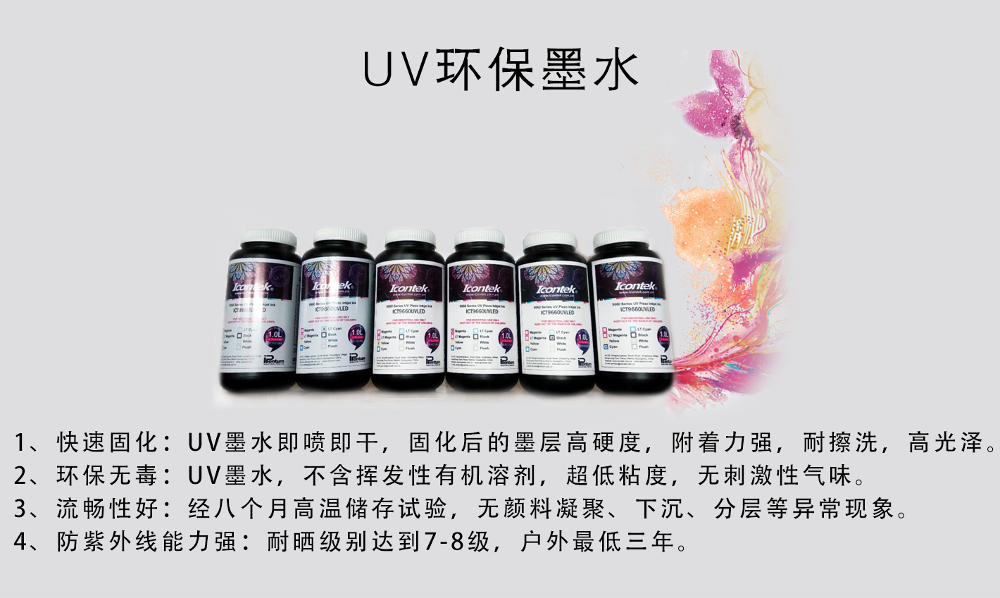 圖王系列產(chǎn)品用UV環(huán)保墨水 圖王系列產(chǎn)品用UV環(huán)保墨水